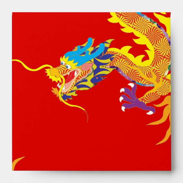 Enveloppes Lucky Chinese Dragon (Devant)
