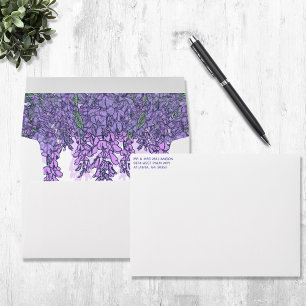 Enveloppes Magnifique jardin de glycine