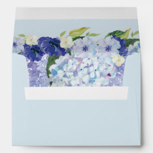 Enveloppes Mariage Blue Hydrangea