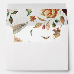 Enveloppes mariage campagnard de récolte d'automne rustique f