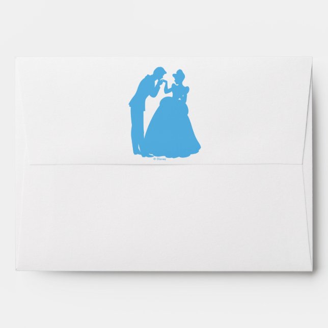 Enveloppes Mariage Cendrillon | Silhouette (Dos (Haut rabat))