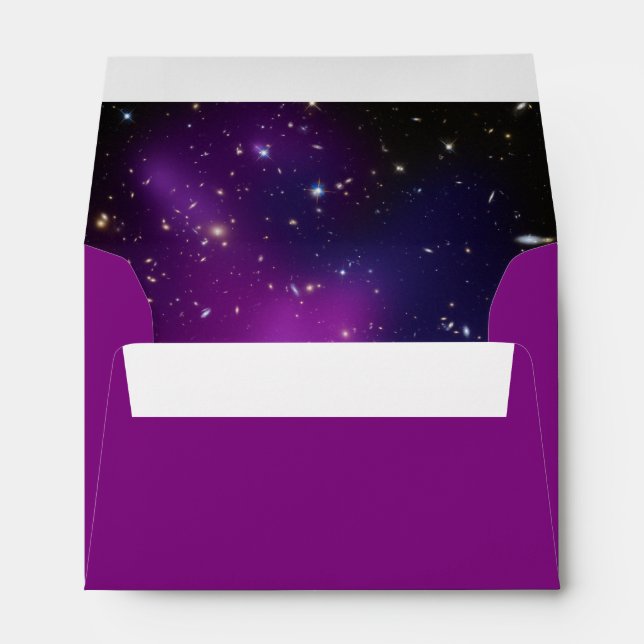 Enveloppes Mariage de cluster de galaxie violette (Dos (Bas))