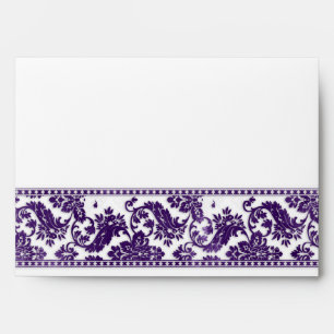 Enveloppes Mariage de la dentelle de Damas Vintage