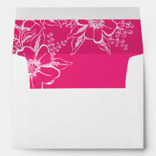 Enveloppes Mariage de style Pink Letterpress