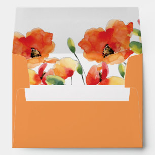 Enveloppes Mariage d'été Golden Poppy