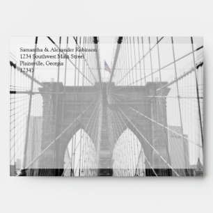 Enveloppes Mariage du pont de New York City Brooklyn
