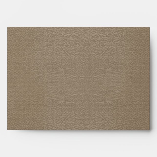 Enveloppes Mariage en cuir et dentelle (Devant)