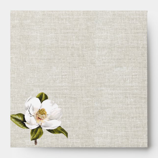 Enveloppes Mariage fait sur commande chic de magnolia du sud (Devant)