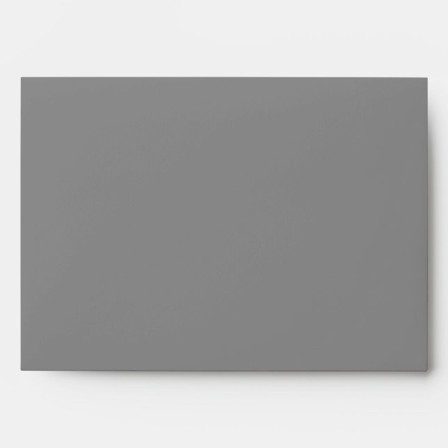 Enveloppes Mariage moderne gris simple (Devant)