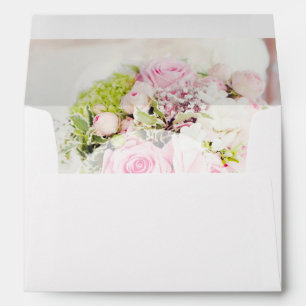 Enveloppes Mariage modifiable de bouquet de fleurs de mariée