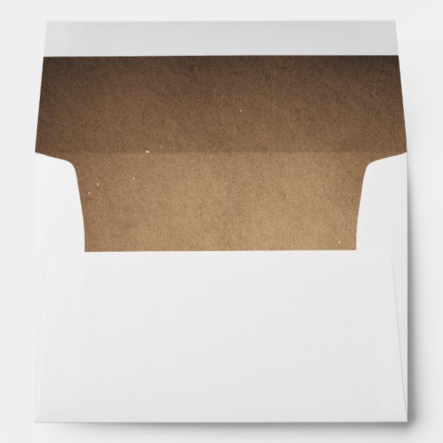 Enveloppes Mariage rustique Brown (Dos (Bas))