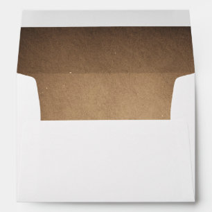 Enveloppes Mariage rustique Brown