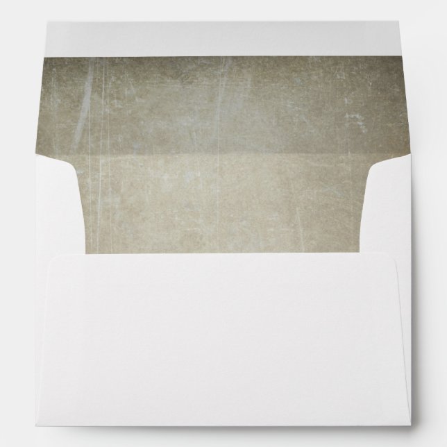 Enveloppes Mariage rustique et grossier (Dos (Bas))