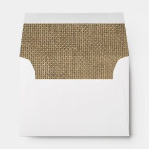 Enveloppes Mariage Toile de jute-Rustique de cabine de jute