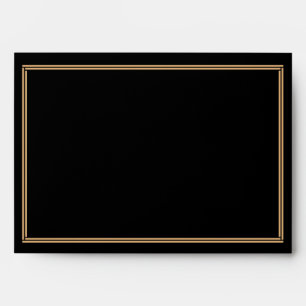 Enveloppes Mariages Art Déco Black Great Gatsby A7
