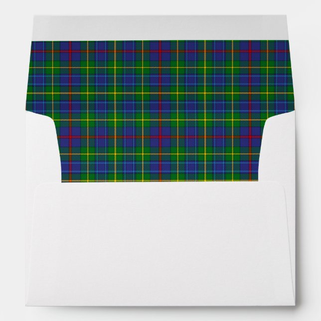 Enveloppes Mariages Bailey Tartan (Dos (Bas))
