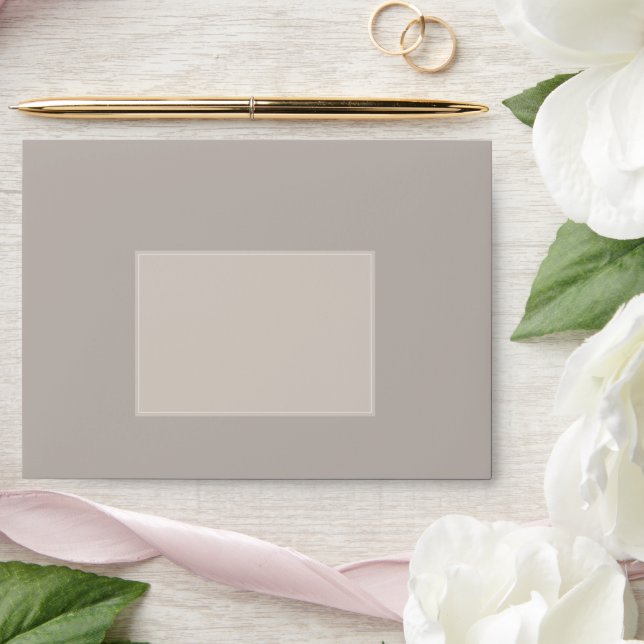 Enveloppes Mariages beiges minimales (Wedding)
