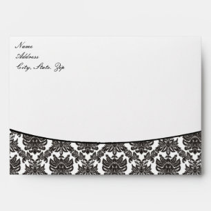Enveloppes Mariages Damask Elegance