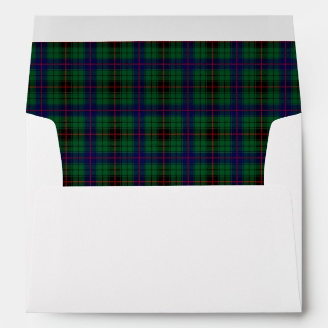 Enveloppes Mariages Davidson Tartan (Dos (Bas))