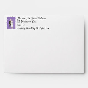 Enveloppes Mariages d'Halloween squelette mignonne
