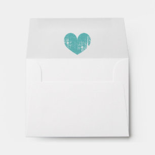 Enveloppes mariages élégantes en liner à coeur vin