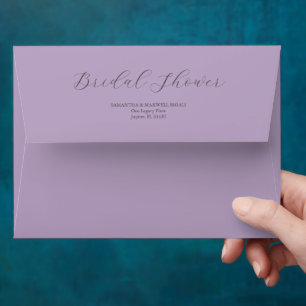 Enveloppes mariages Élégantes Lilac Purple