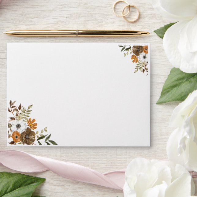Enveloppes Mariages florales élégantes (Wedding)
