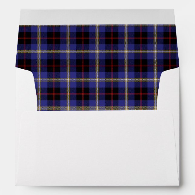Enveloppes Mariages Hill Tartan (Dos (Bas))