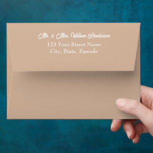 Enveloppes Mariages Kraft simples