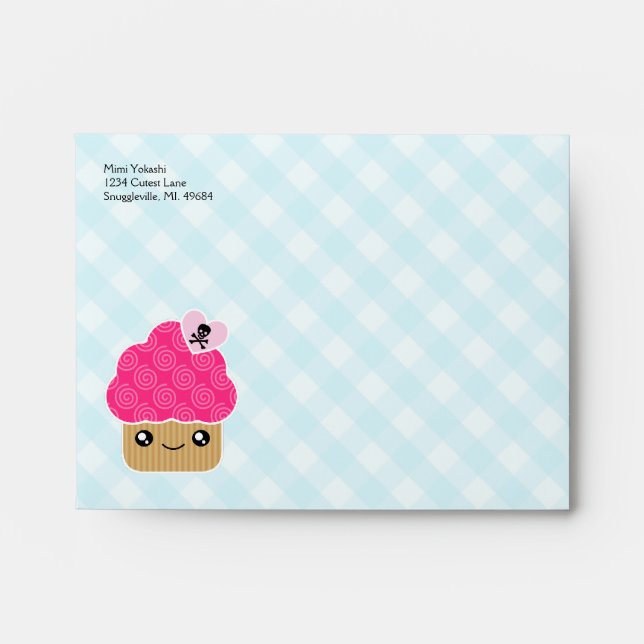 Enveloppes Mega Kawaii Evil Cute Cupcake A2 (Devant)