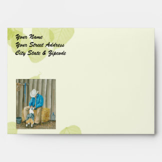 Enveloppes Meilleurs amis ~ Cowboy & Australian Shepherd