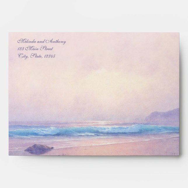 Enveloppes Mer d'été 5x7 (Devant)