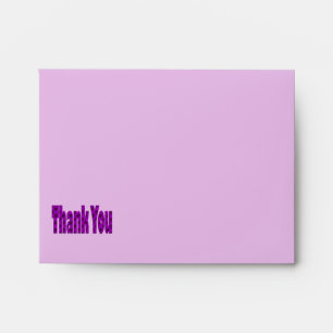 Enveloppes Merci rose pourpre