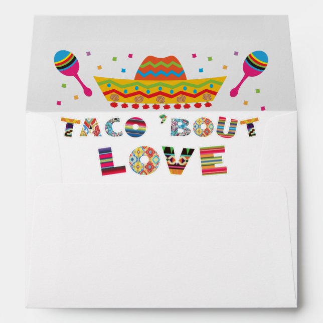 Enveloppes mexicaines d'amour d'accès de taco de (Dos (Bas))
