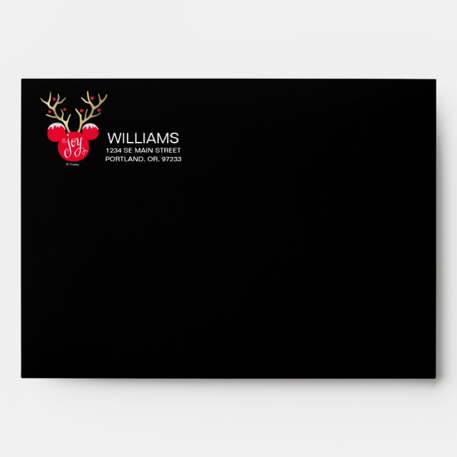 Enveloppes Mickey & Friends | Mickey Christmas Joy (Devant)