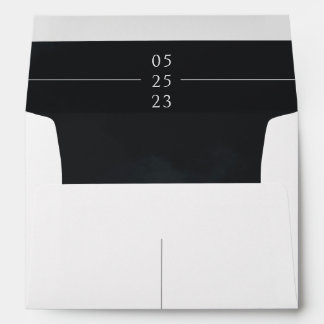 Enveloppes minimalistes ultra-modernes en noir et