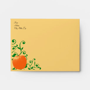 Enveloppes Modèle de l'enveloppe Citrouille de fête