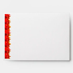 Enveloppes Modèle d'enveloppe Flames rouges