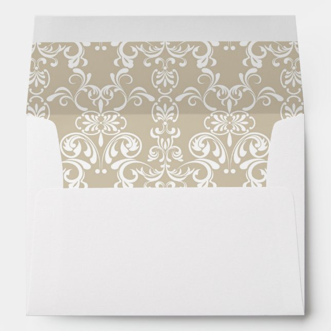 Enveloppes Modèle floral (Dos (Bas))