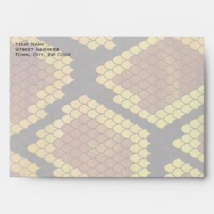 Enveloppes Monogram Snake Brown et Gold Print