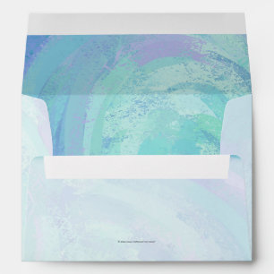 Enveloppes Monogramme bleu glacier