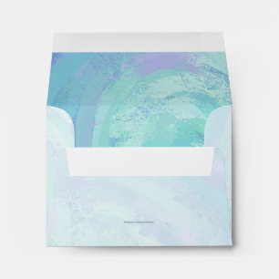 Enveloppes Monogramme bleu glacier