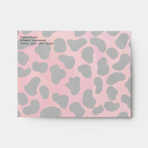 Enveloppes Monogramme Dalmatien Noir et Rouge