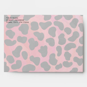 Enveloppes Monogramme Dalmatien Noir et Rouge