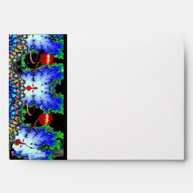 Enveloppes MONOGRAMME ÉPHÉMÉRAL Jade noir blanc vert (Devant)