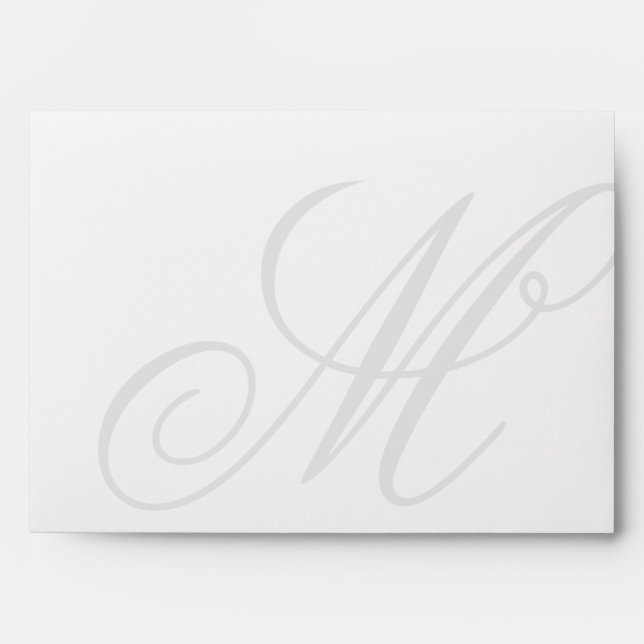 Enveloppes monogrammes arrière - plan personnalisé (Devant)