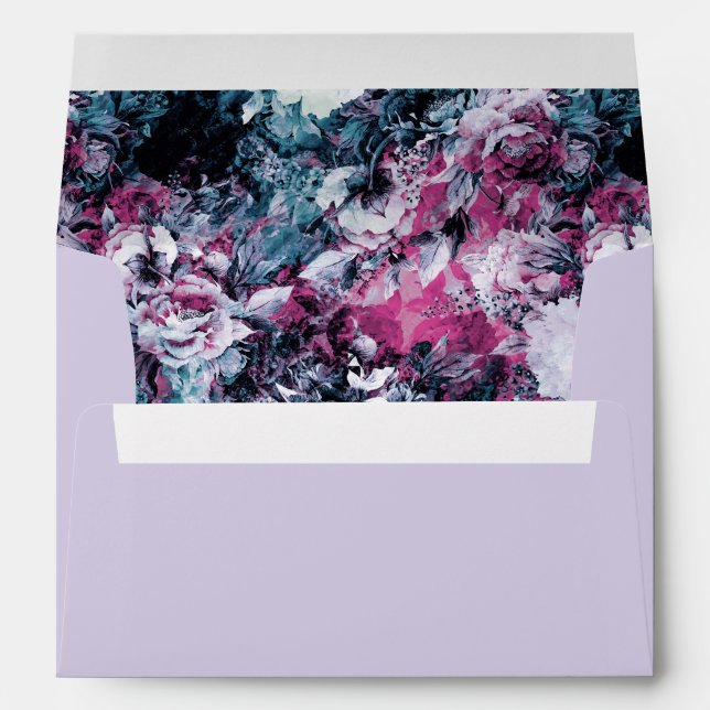 Enveloppes Moody Modern Floral (Dos (Bas))
