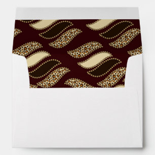 Enveloppes motif africain de la peau de guépard