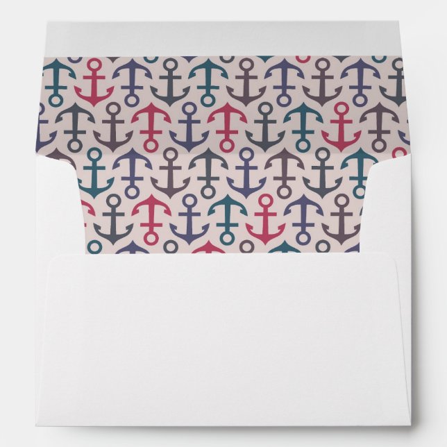 Enveloppes motif Ancre (Dos (Bas))