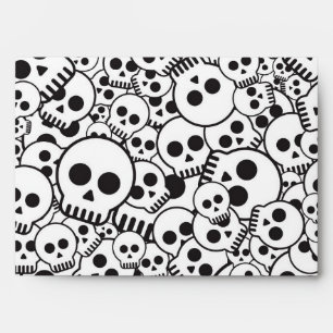 Enveloppes Motif aux crânes